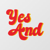 Yes&即興コメディクラブ ウィンドウサイン (シート)