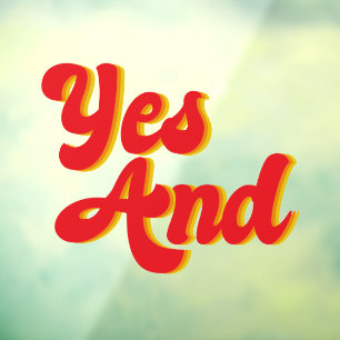 Yes&即興コメディクラブ ウィンドウサイン