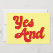 Yes・即興コメディー団 カード (正面)