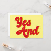 Yes・即興コメディー団 カード (正面/裏面インサイチュ)