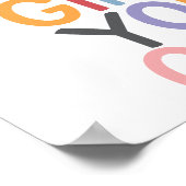 Yes、女性のエンパワーメント、女の子のパワー、プライド ポスター (角)