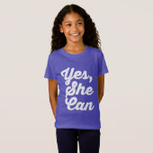 Yes、彼女は可能 Tシャツ (正面フル)