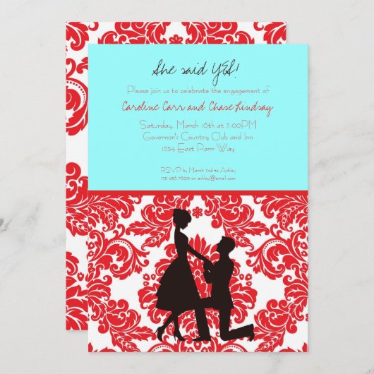 YES! 招待状 (正面/裏面)