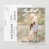 Yes.日付ポストカードの保存 案内ポストカード (正面/裏面)