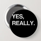 YES、本当に 缶バッジ (正面&裏面)