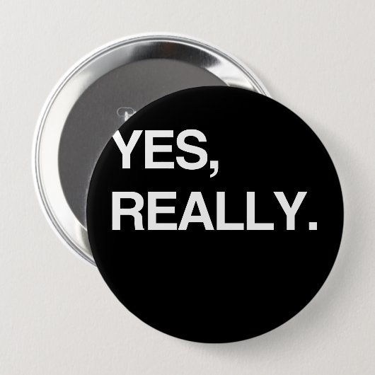 YES、本当に 缶バッジ (正面&裏面)