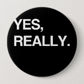 YES、本当に 缶バッジ (正面)