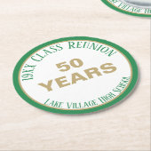 YES!特別50クラス懇親会コースター ラウンドペーパーコースター (アングル)