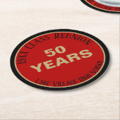 YES!特別50クラス懇親会コースター ラウンドペーパーコースター (アングル)