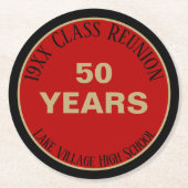 YES!特別50クラス懇親会コースター ラウンドペーパーコースター (正面)