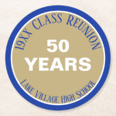 YES!特別50クラス懇親会コースター ラウンドペーパーコースター (正面)