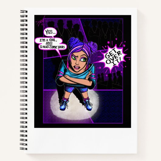 「Yes、私の読漫画・ブックス」おもしろい・ジャーナル ノートブック (正面)