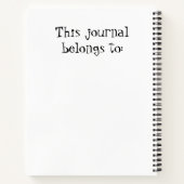 「Yes、私の読漫画・ブックス」おもしろい・ジャーナル ノートブック (裏面)