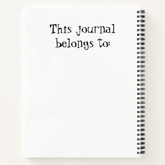 「Yes、私の読漫画・ブックス」おもしろい・ジャーナル ノートブック (裏面)