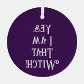 Yes、私はあの魔女 ガラスオーナメント (裏面)