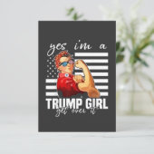 Yes、私はそれを乗り越えるトランプの女の子 招待状 (スタンド正面)