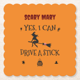 Yes、私はスティックを運転することができます魔女と言う ペーパーコースター