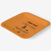 Yes、私はスティックを運転することができます魔女と言う ペーパープレート (傾斜あり)