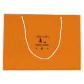 Yes、私はスティックを運転することができます魔女と言う ラージペーパーバッグ (裏面)