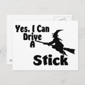 Yes、私はスティックを駆動できる ポストカード (正面/裏面)