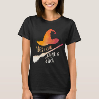 Yes、私はスティック女性のハロウィンカラーを運転することができる Tシャツ