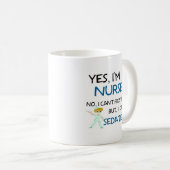 YES、私はナースです-愚か固定できません コーヒーマグカップ (正面右)