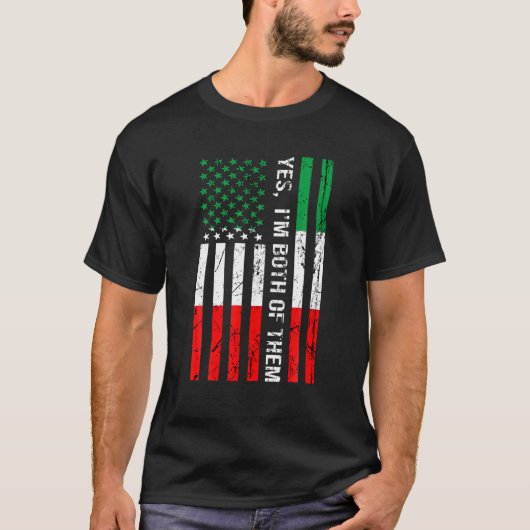 Yes、私は両方ともイタリアの彼らイタリアン Tシャツ (正面)