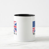 Yes、私は両方のイギリスのアメリカの二重国籍 マグカップ (中央)