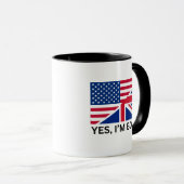 Yes、私は両方のイギリスのアメリカの二重国籍 マグカップ (正面右)