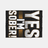 Yes、私は冷静な白い嘘のパーティークリエイティブ フリースブランケット (正面(横))