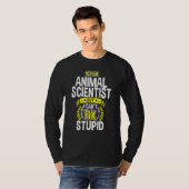 Yes、私は動物科学者 Tシャツ (正面フル)