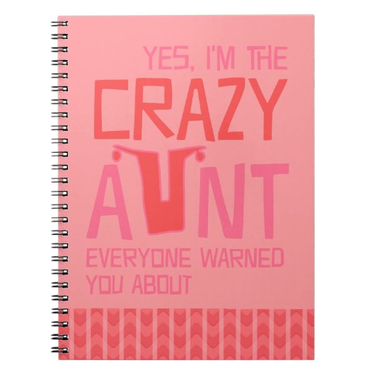 Yes、私は叔母熱狂するだ ノートブック (正面)