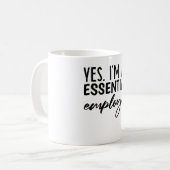 Yes、私は必須の従業員 コーヒーマグカップ (正面左)