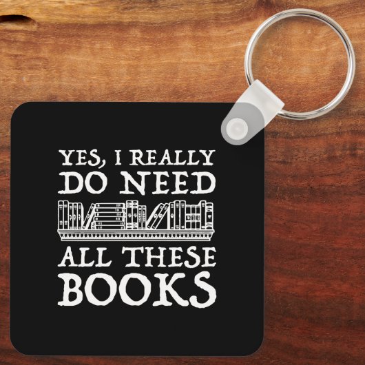 Yes、私は本当にこれらの本を必要としている キーホルダー (裏面)