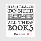 Yes、私は本当にこれらの本を必要としている シール (シート)