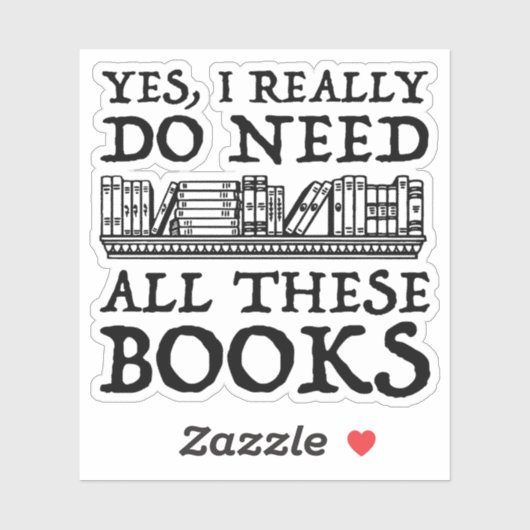 Yes、私は本当にこれらの本を必要としている シール (シート)