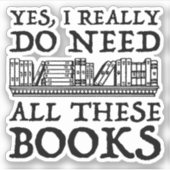 Yes、私は本当にこれらの本を必要としている シール (正面)