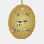 Yes、私は棒を運転してもいいです! セラミックオーナメント (右)