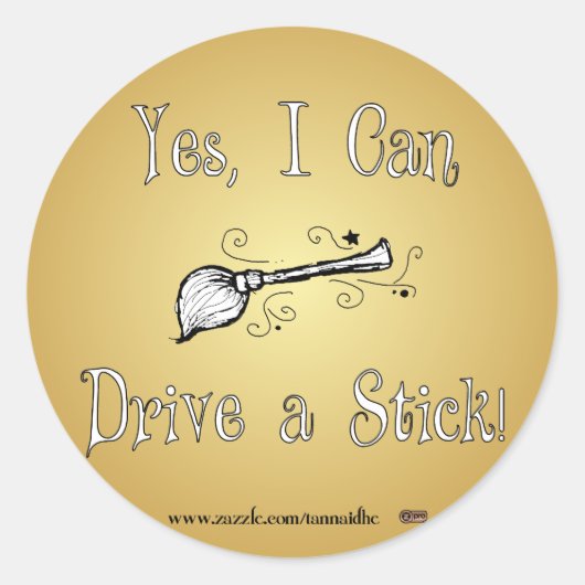 Yes、私は棒を運転してもいいです! ラウンドシール (正面)