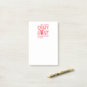 Yes、私は熱狂するな叔母さんです ポストイット (デスク上)