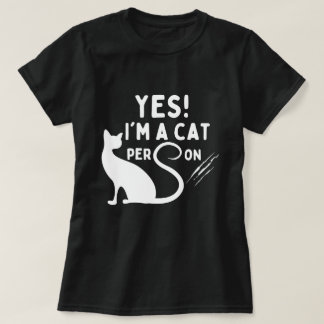 YES、私は猫派 Tシャツ