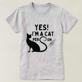 YES、私は猫派 Tシャツ