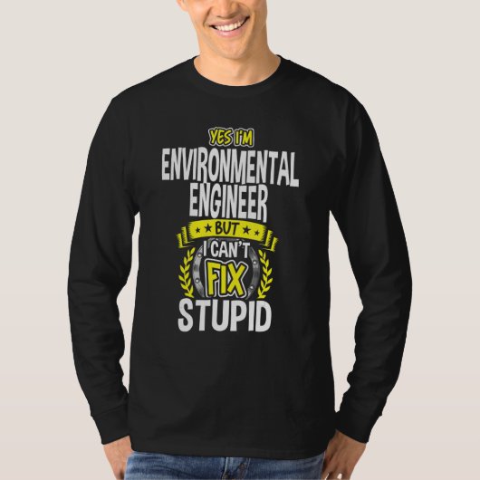 Yes、私は環境技術者 Tシャツ (正面)