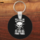 yes、私は電気技師 キーホルダー (正面)