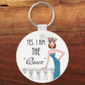 Yes、私は"クイーン"キーチェーン キーホルダー (正面)
