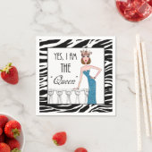 Yes、私は「女王」 スタンダードカクテルナプキン (インサイチュ)