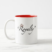 Yes、私は「女王」 ツートーンマグカップ (左)