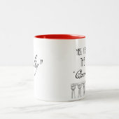 Yes、私は「女王」 ツートーンマグカップ (中央)