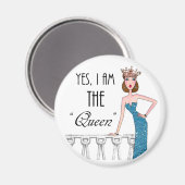 Yes、私は「女王」 マグネット (正面/裏面)
