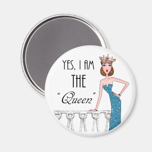 Yes、私は「女王」 マグネット (正面/裏面)